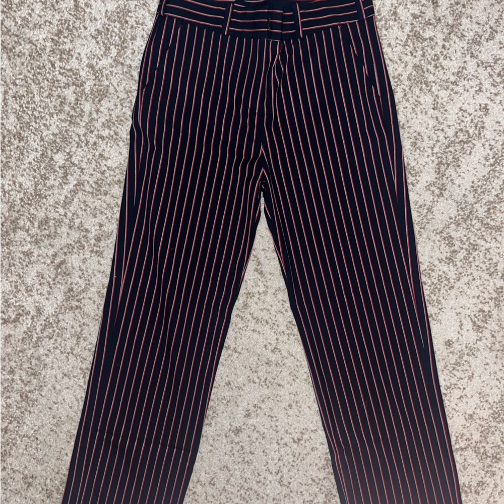 Make blue and red Striped Pants